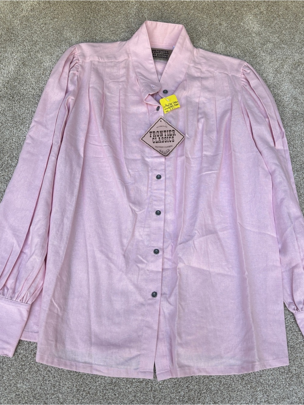 Frontier Classic Authentic Old West Woman's 2XL Pink Victoria Blouse NWT